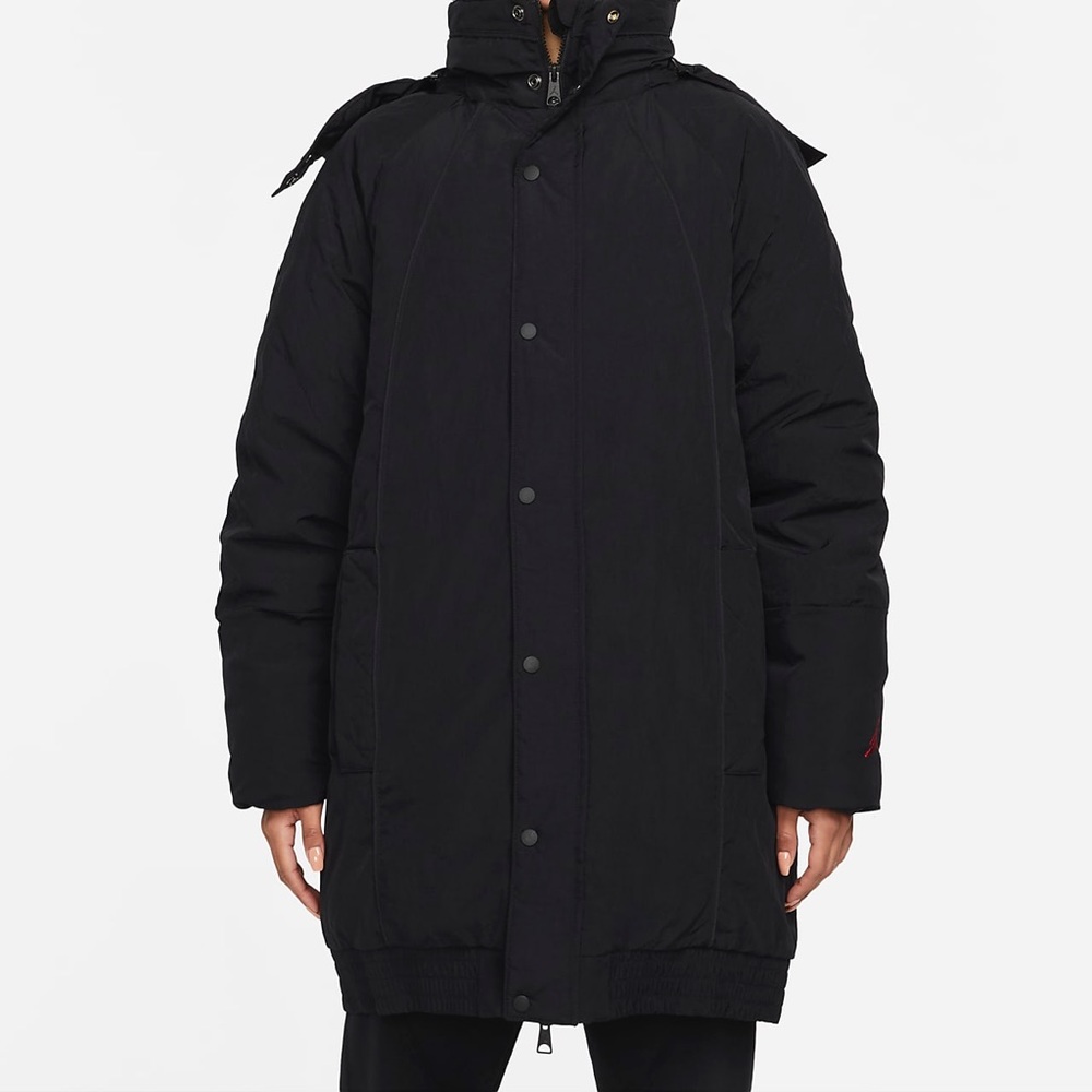WOMEN'S $325 JORDAN ESSENTIALS DOWN PARKA BLACK JACKET dh0781-010